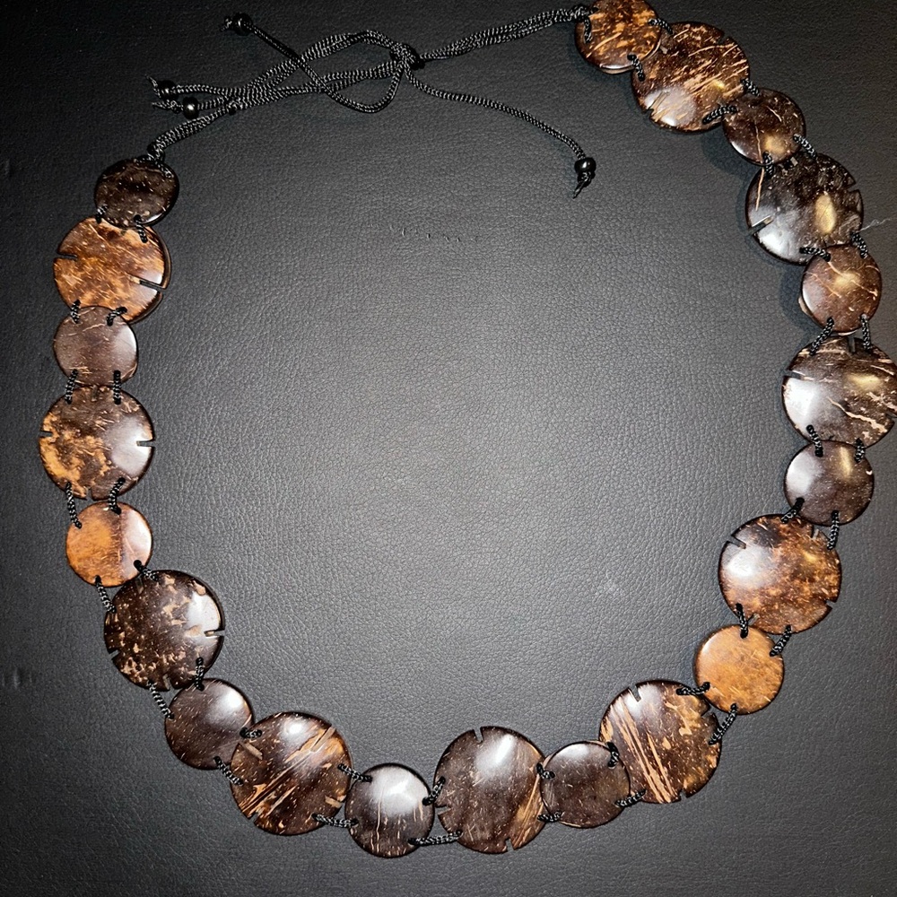Brown Wooden Circles Belt